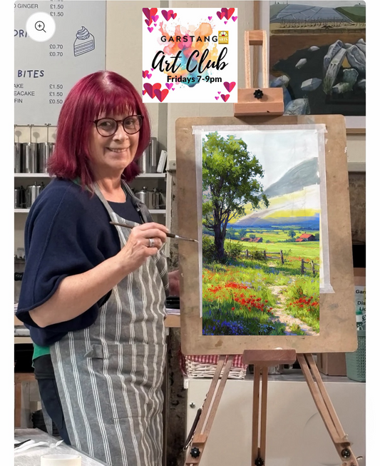 Christine Stansford perspective drawing a landscape workshop Friday 24th April 7pm