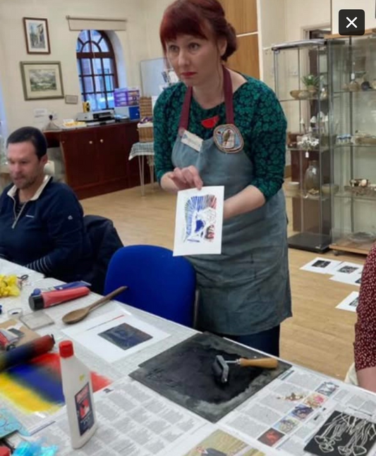 Lino Printing workshop Sat 25th April 1.30pm